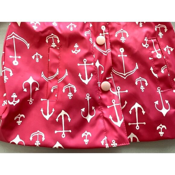 NWOT Pink Taffy Anchor Hooded Raincoat with Fleece Lining 3T - Picture 8 of 12